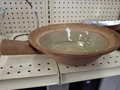 Handled Stoneware Batter Bowl