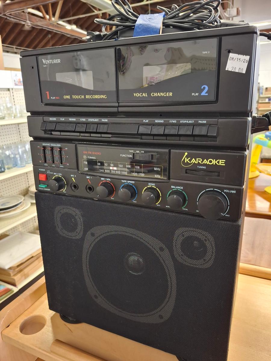 Venturer Double-Cassette Karaoke System